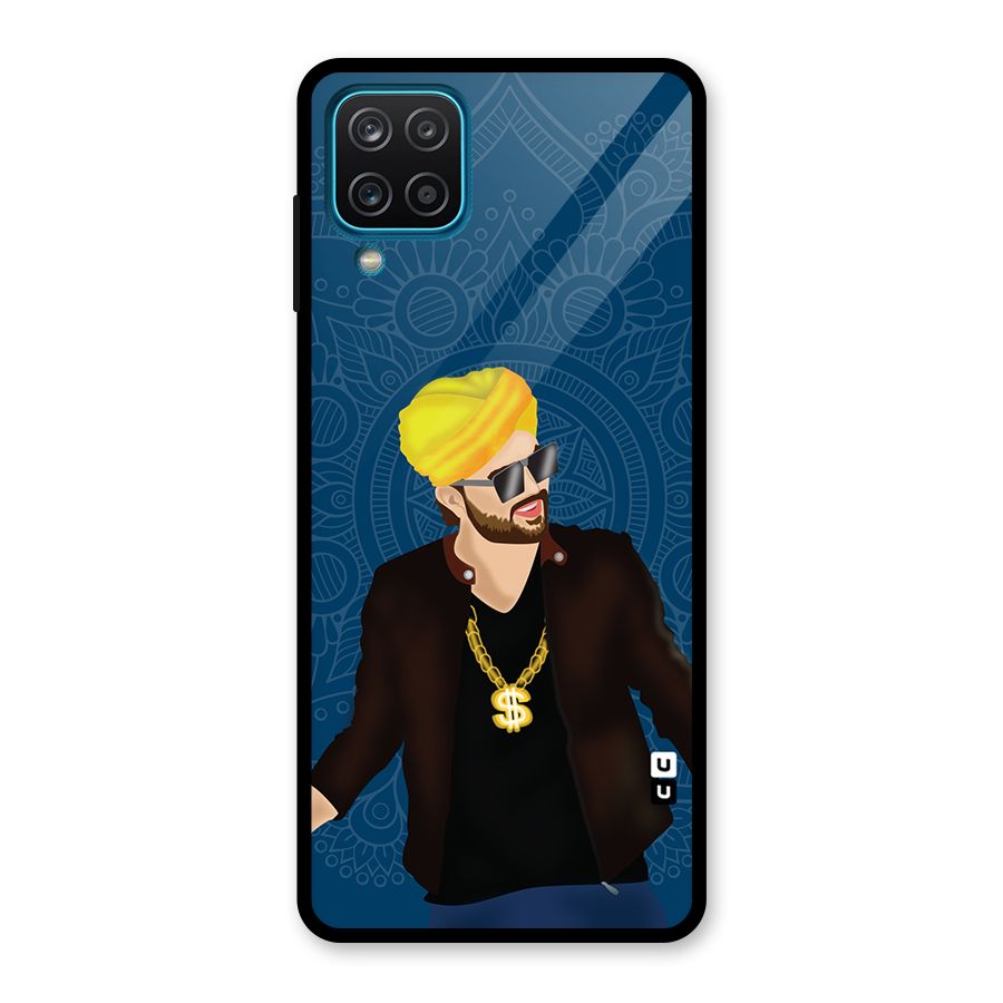 Indie Pop Illustration Glass Back Case for Galaxy A12