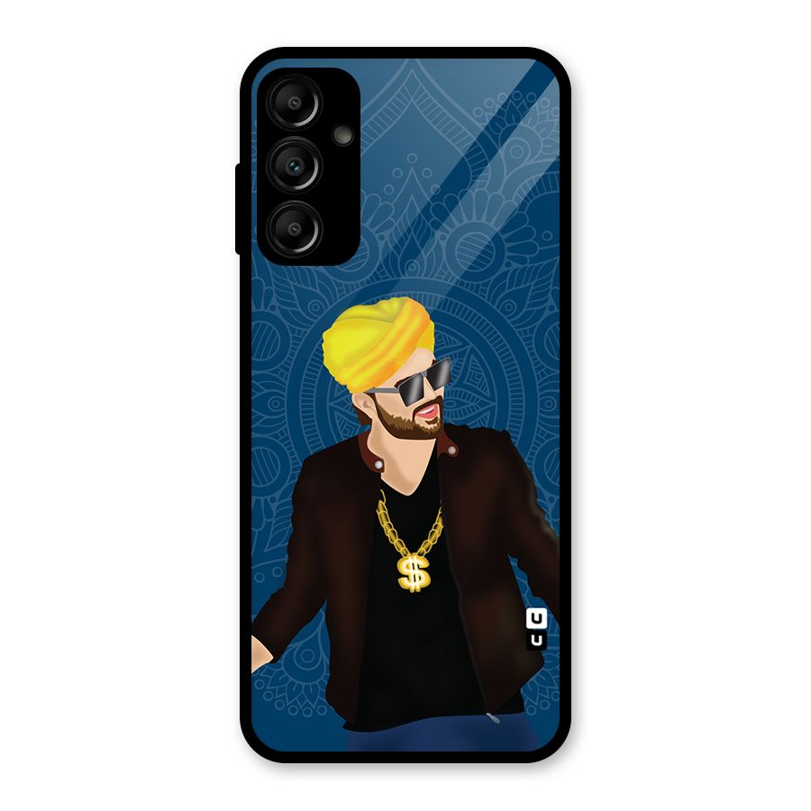 Indie Pop Illustration Glass Back Case for Galaxy A14 5G