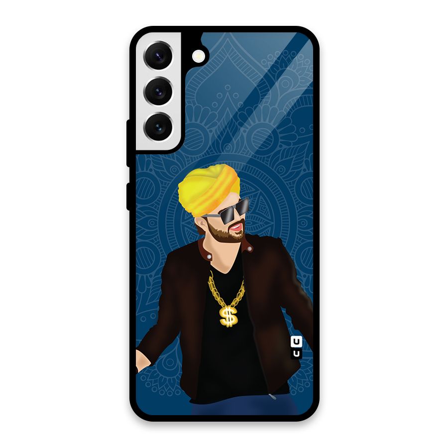 Indie Pop Illustration Glass Back Case for Galaxy S22 Plus 5G
