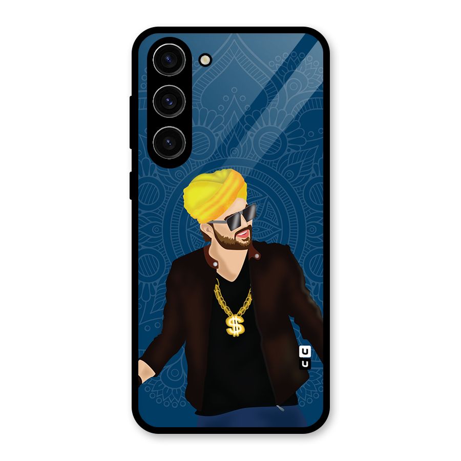 Indie Pop Illustration Glass Back Case for Galaxy S23 Plus