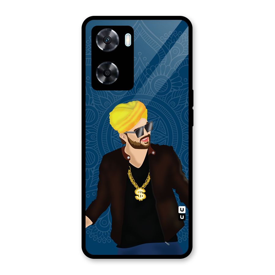 Indie Pop Illustration Glass Back Case for Oppo A77