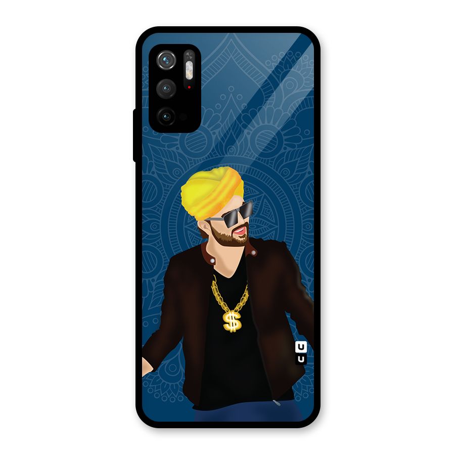 Indie Pop Illustration Glass Back Case for Poco M3 Pro 5G