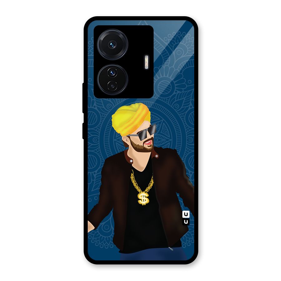Indie Pop Illustration Glass Back Case for Vivo T1 Pro