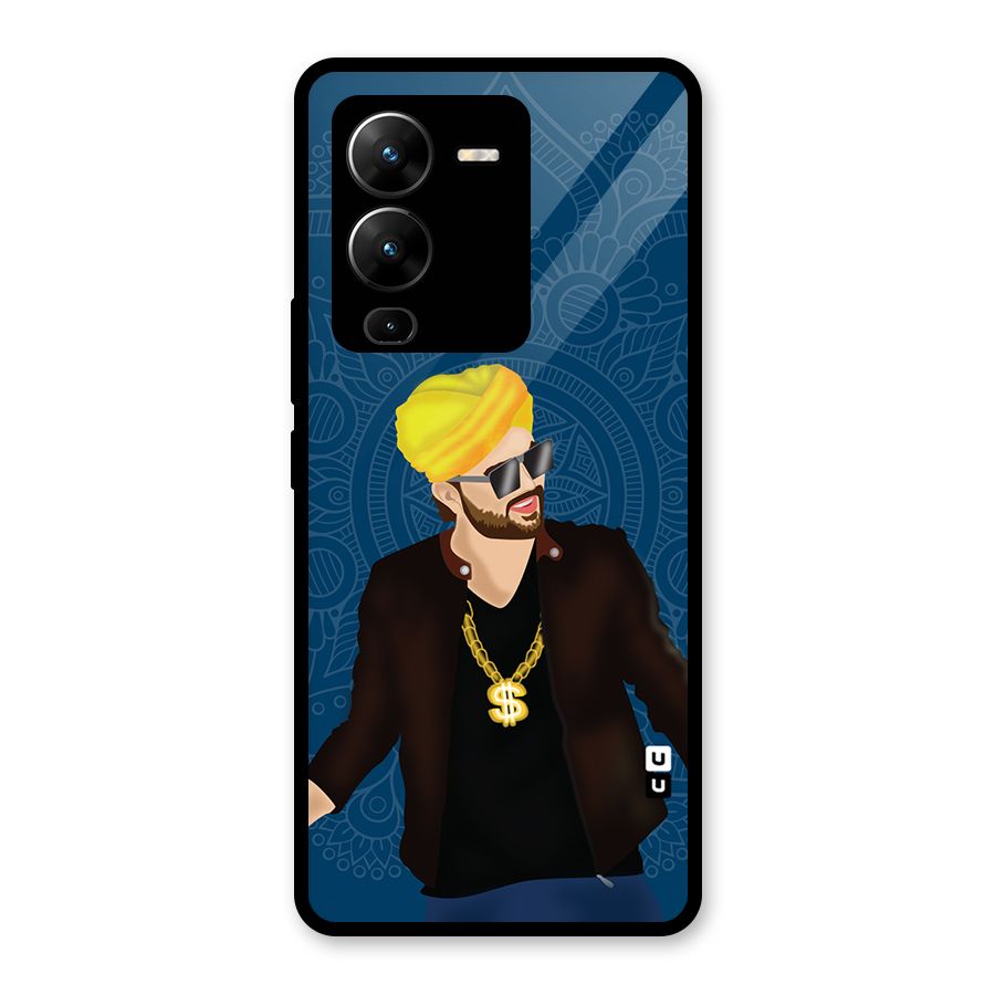 Indie Pop Illustration Glass Back Case for Vivo V25 Pro