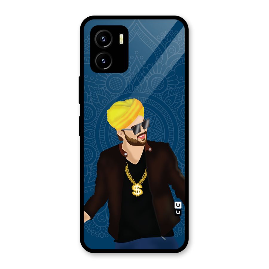 Indie Pop Illustration Glass Back Case for Vivo Y15s