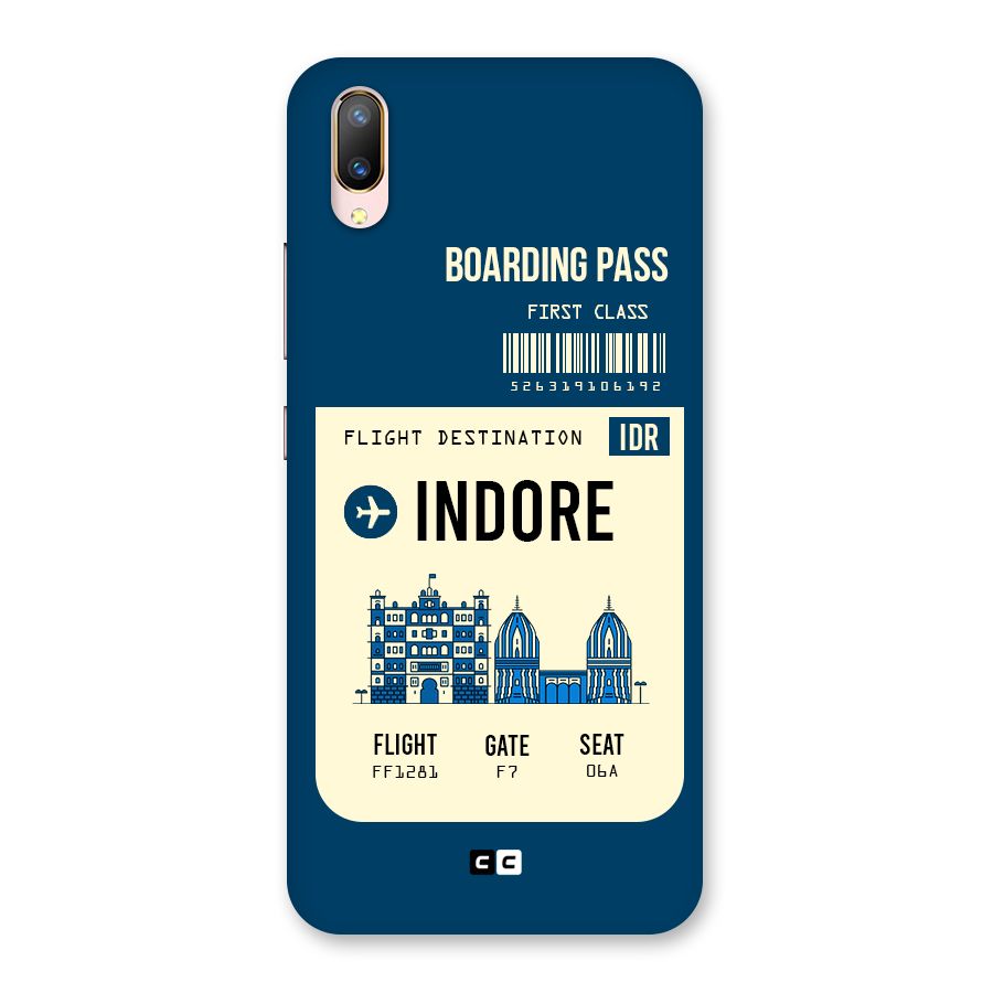 Indore Boarding Pass Back Case for Vivo V11 Pro