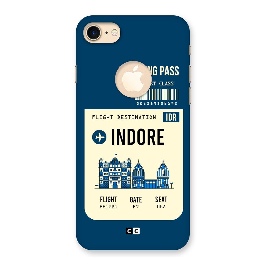 Indore Boarding Pass Back Case for iPhone 7 Logo Cut