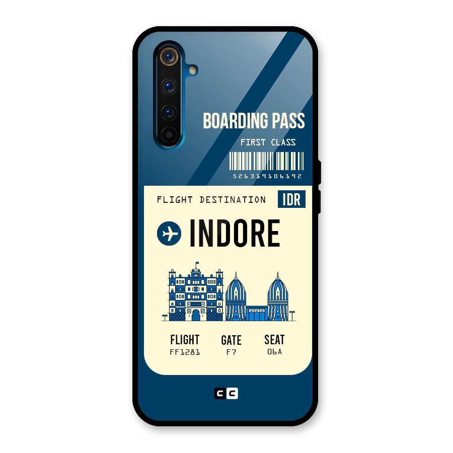 Indore Boarding Pass Glass Back Case for Realme 6 Pro