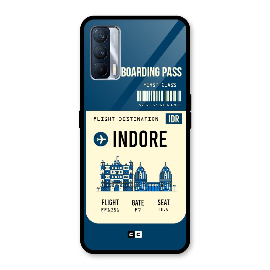 Indore Boarding Pass Glass Back Case for Realme X7