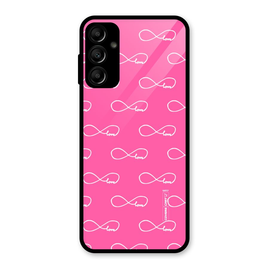 Infinity Love Glass Back Case for Galaxy A14 5G