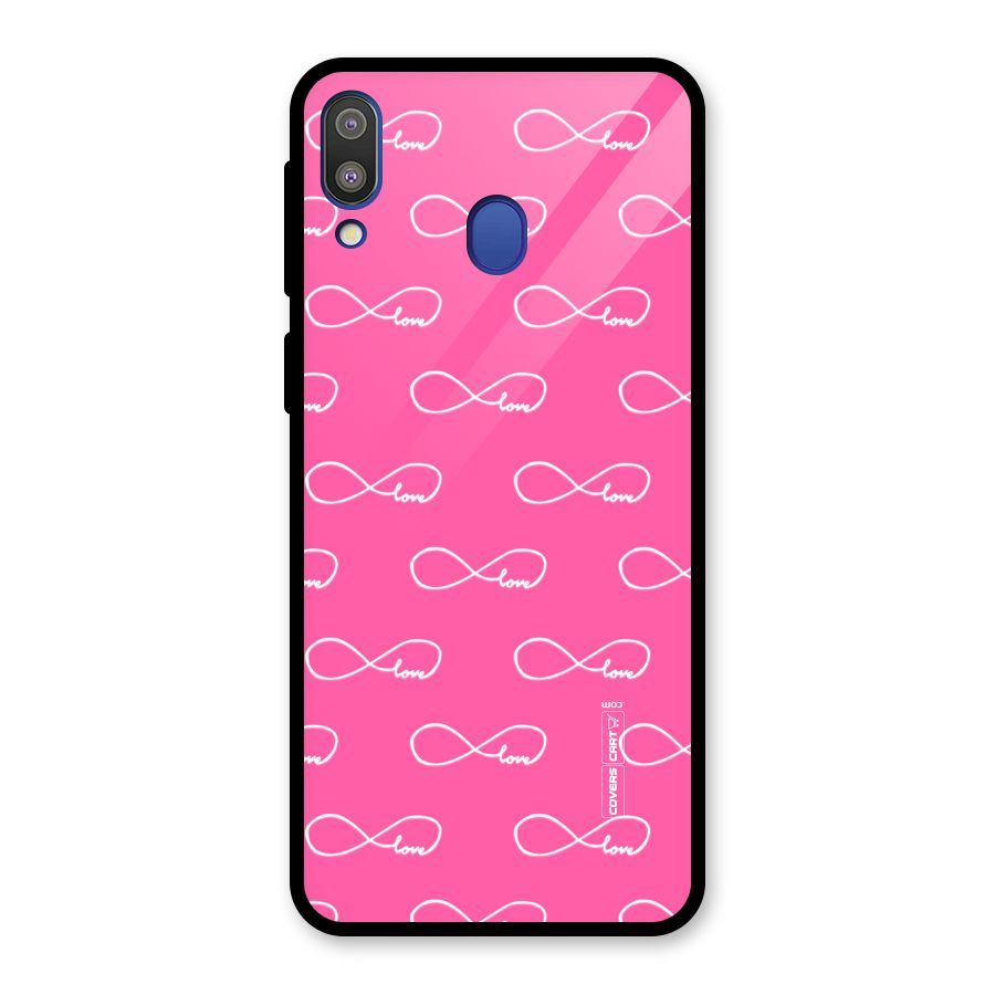 Infinity Love Glass Back Case for Galaxy M20