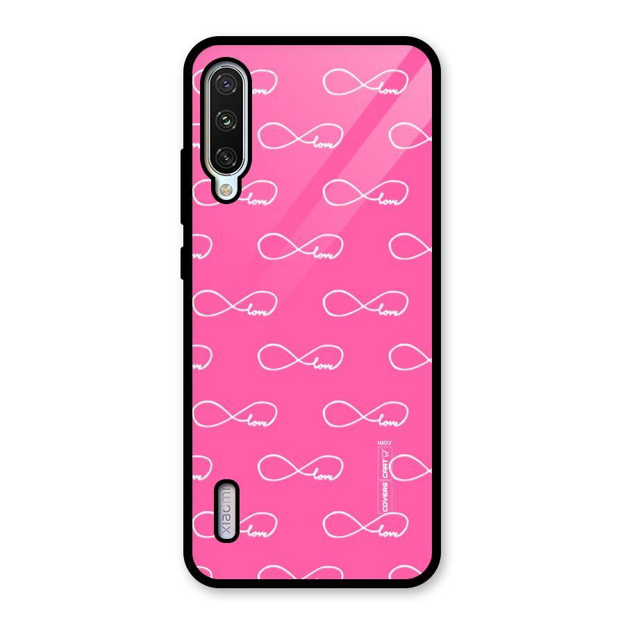 Infinity Love Glass Back Case for Mi A3