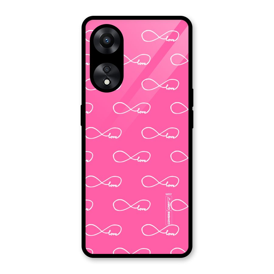 Infinity Love Glass Back Case for Oppo A78