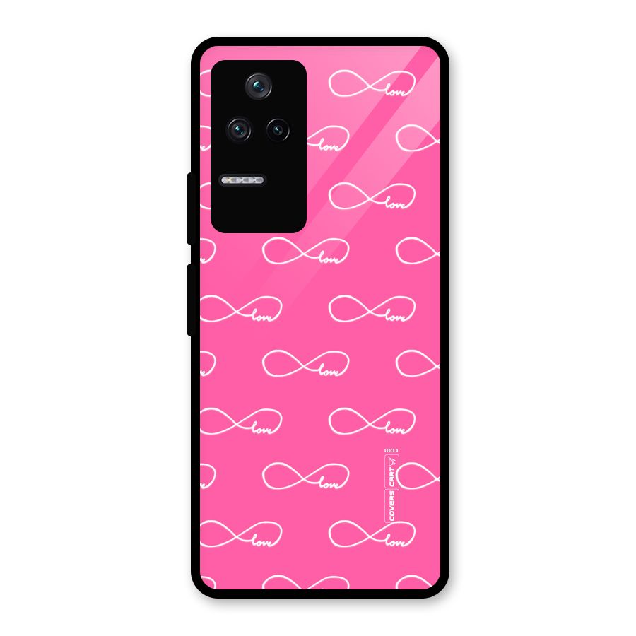 Infinity Love Glass Back Case for Poco F4 5G