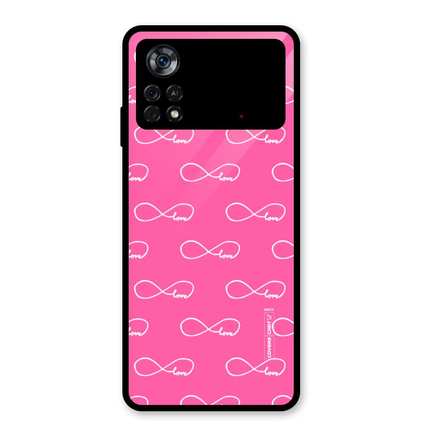 Infinity Love Glass Back Case for Poco X4 Pro 5G