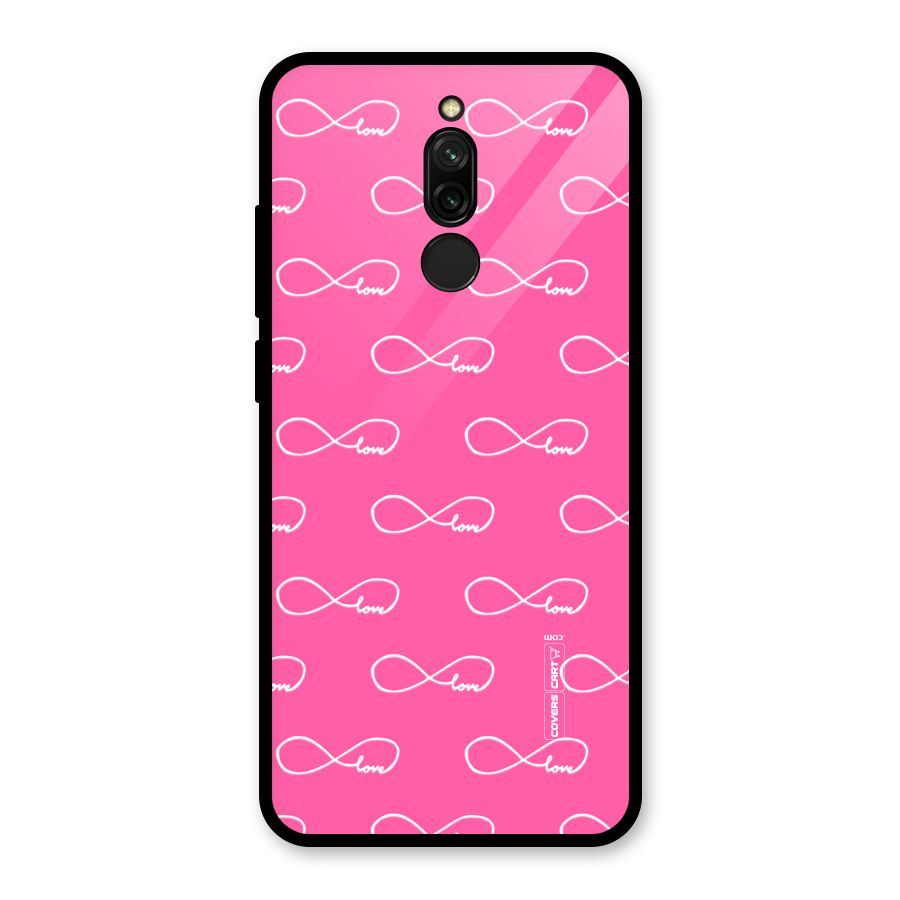Infinity Love Glass Back Case for Redmi 8