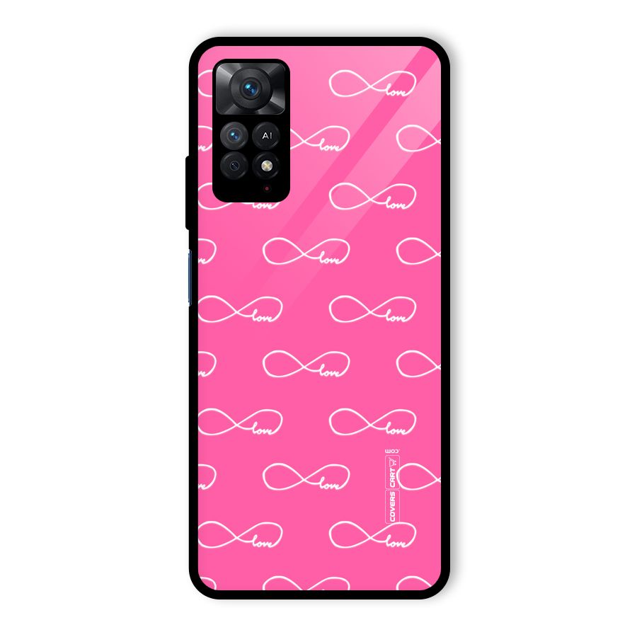 Infinity Love Glass Back Case for Redmi Note 11 Pro