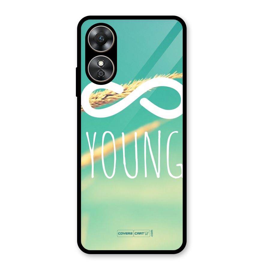 Infinity Young Glass Back Case for Oppo A17