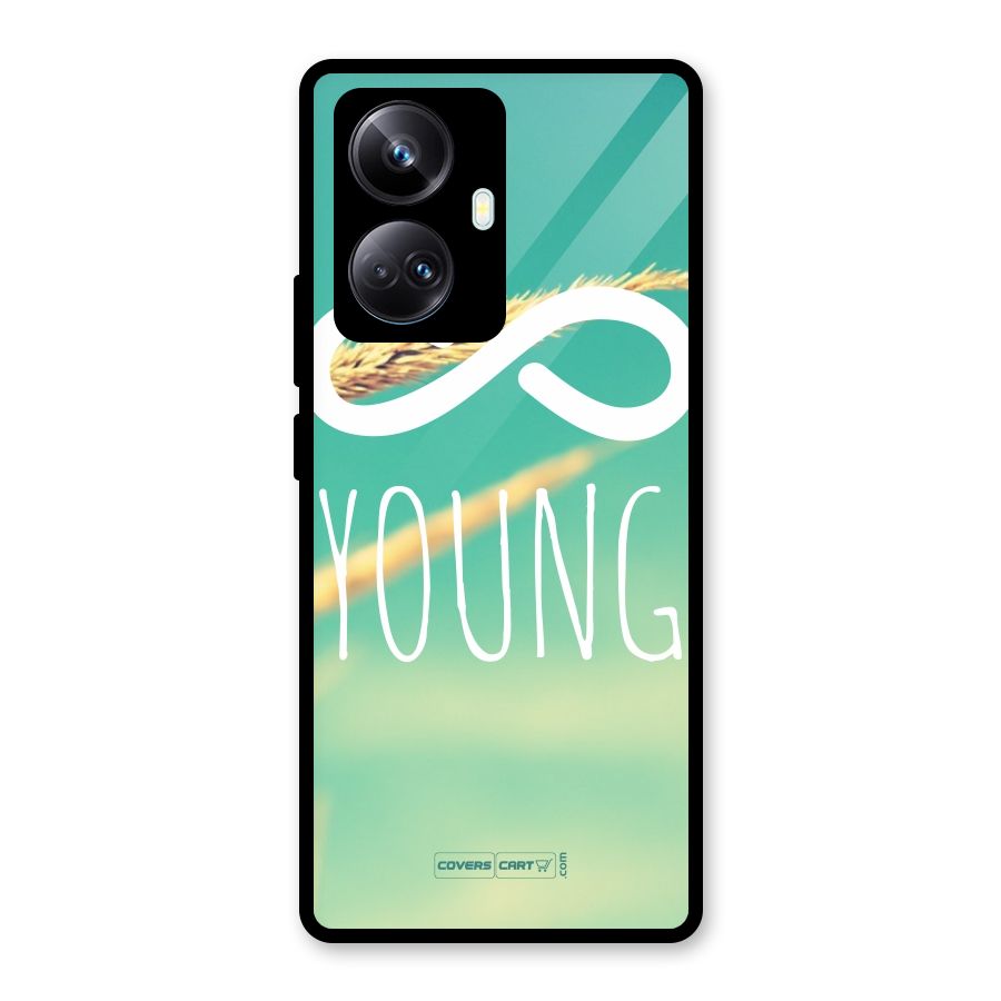 Infinity Young Glass Back Case for Realme 10 Pro Plus