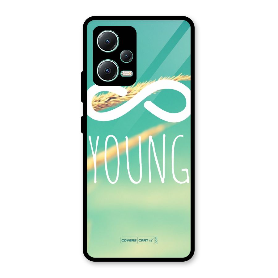Infinity Young Glass Back Case for Redmi Note 12 5G