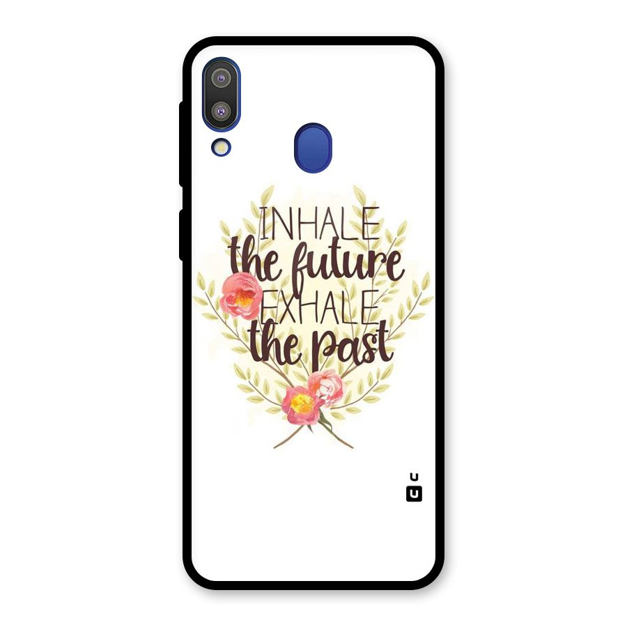 Inhale Future Glass Back Case for Galaxy M20