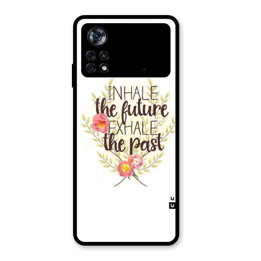 Inhale Future Glass Back Case for Poco X4 Pro 5G