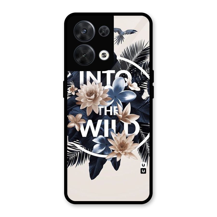 Into The Wild Blue Glass Back Case for Oppo Reno8 5G