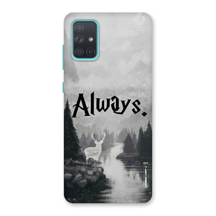 Invisible Deer Back Case for Galaxy A71