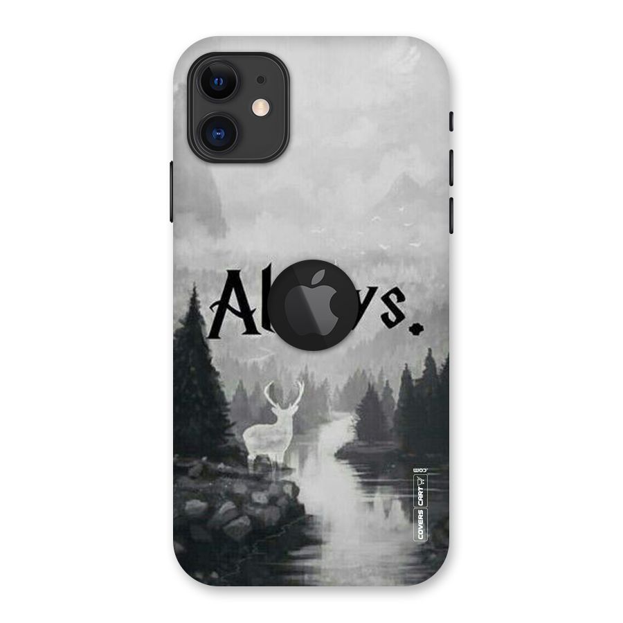 Invisible Deer Back Case for iPhone 11 Logo Cut