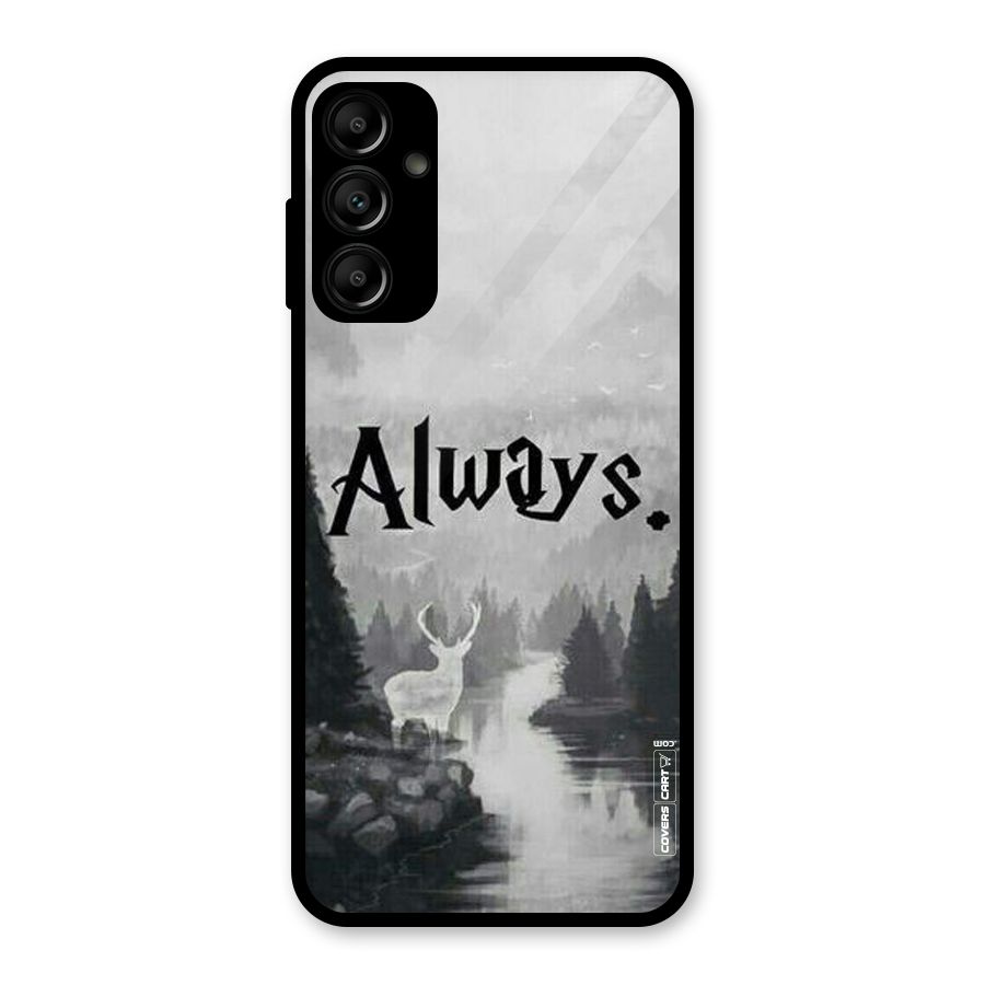 Invisible Deer Glass Back Case for Galaxy A14 5G