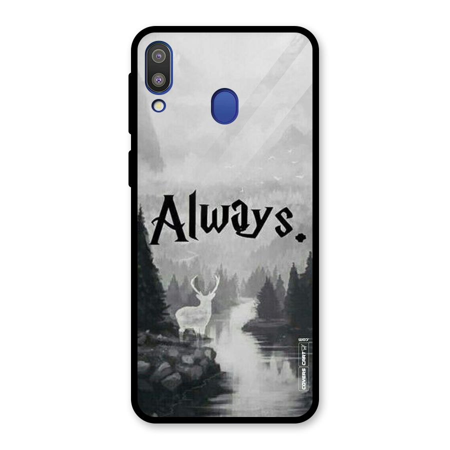 Invisible Deer Glass Back Case for Galaxy M20