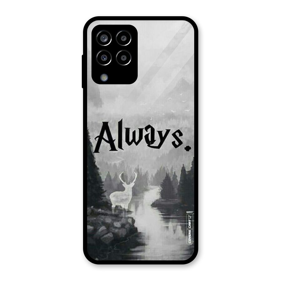 Invisible Deer Glass Back Case for Galaxy M33