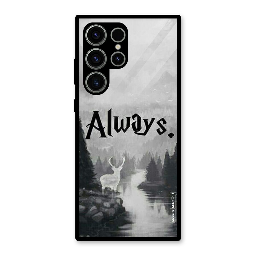 Invisible Deer Glass Back Case for Galaxy S23 Ultra