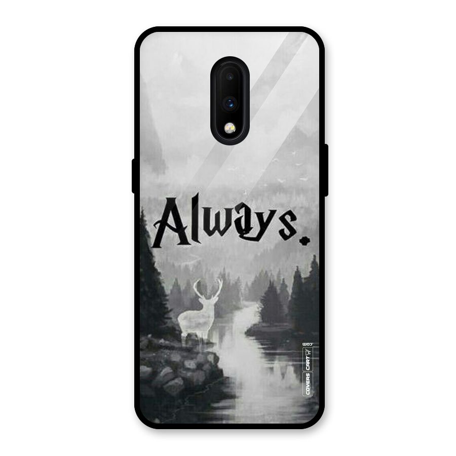 Invisible Deer Glass Back Case for OnePlus 7