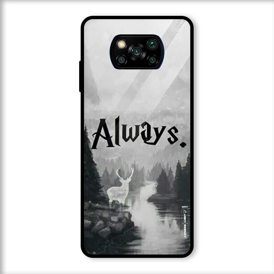 Invisible Deer Glass Back Case for Poco X3