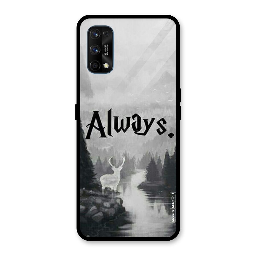 Invisible Deer Glass Back Case for Realme 7 Pro