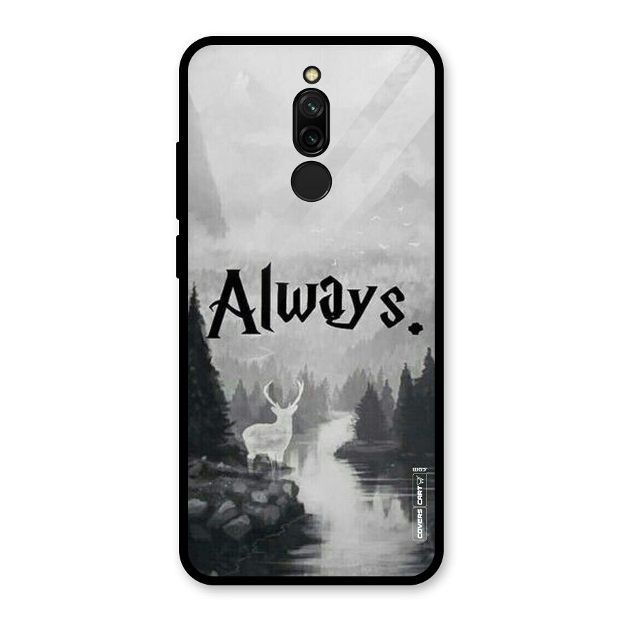 Invisible Deer Glass Back Case for Redmi 8