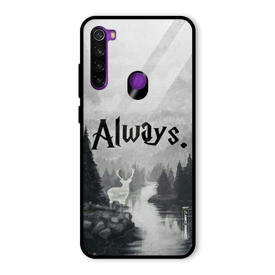 Invisible Deer Glass Back Case for Redmi Note 8