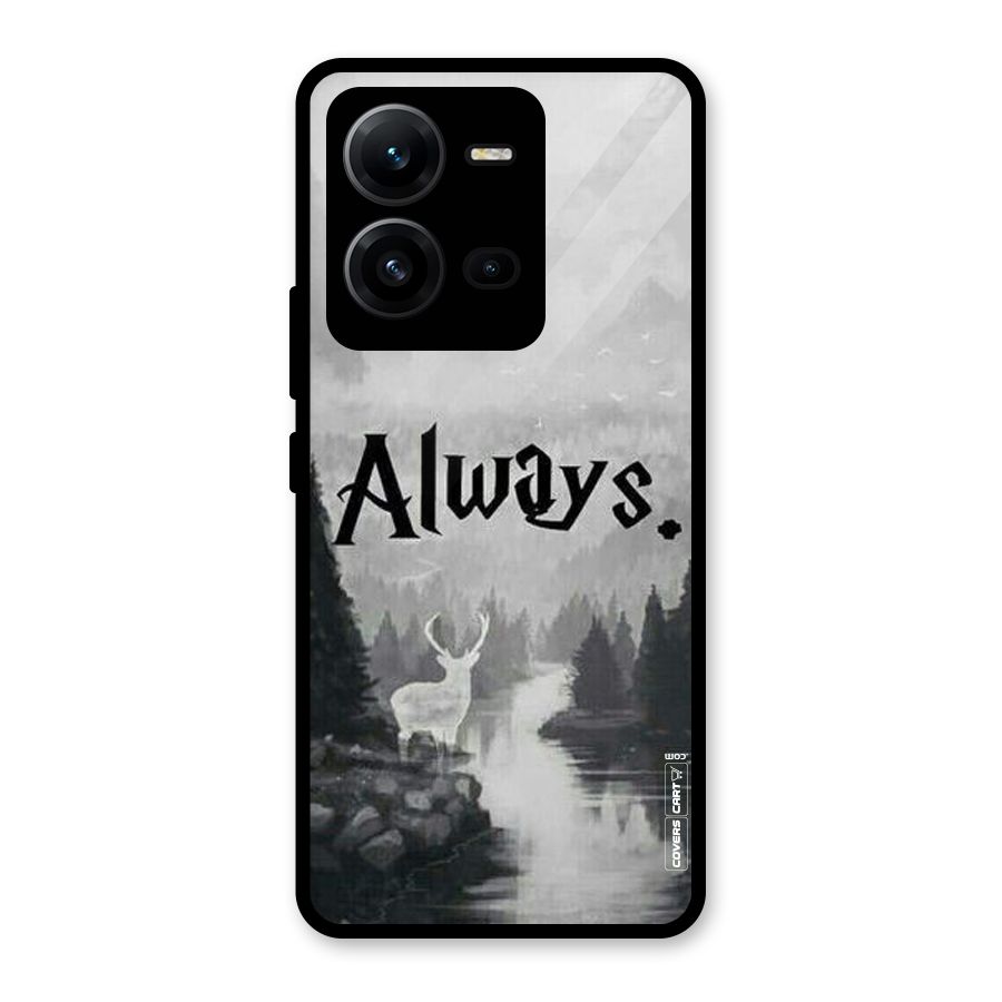 Invisible Deer Glass Back Case for Vivo V25