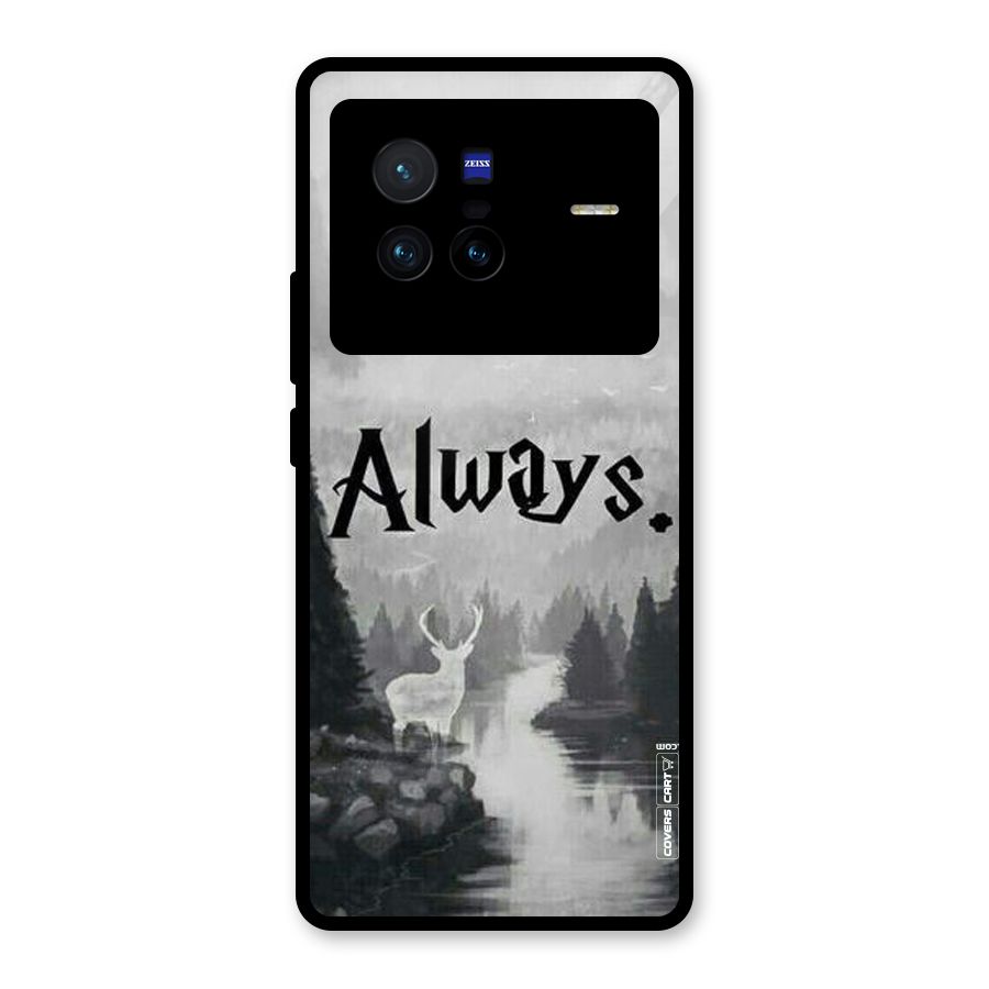 Invisible Deer Glass Back Case for Vivo X80