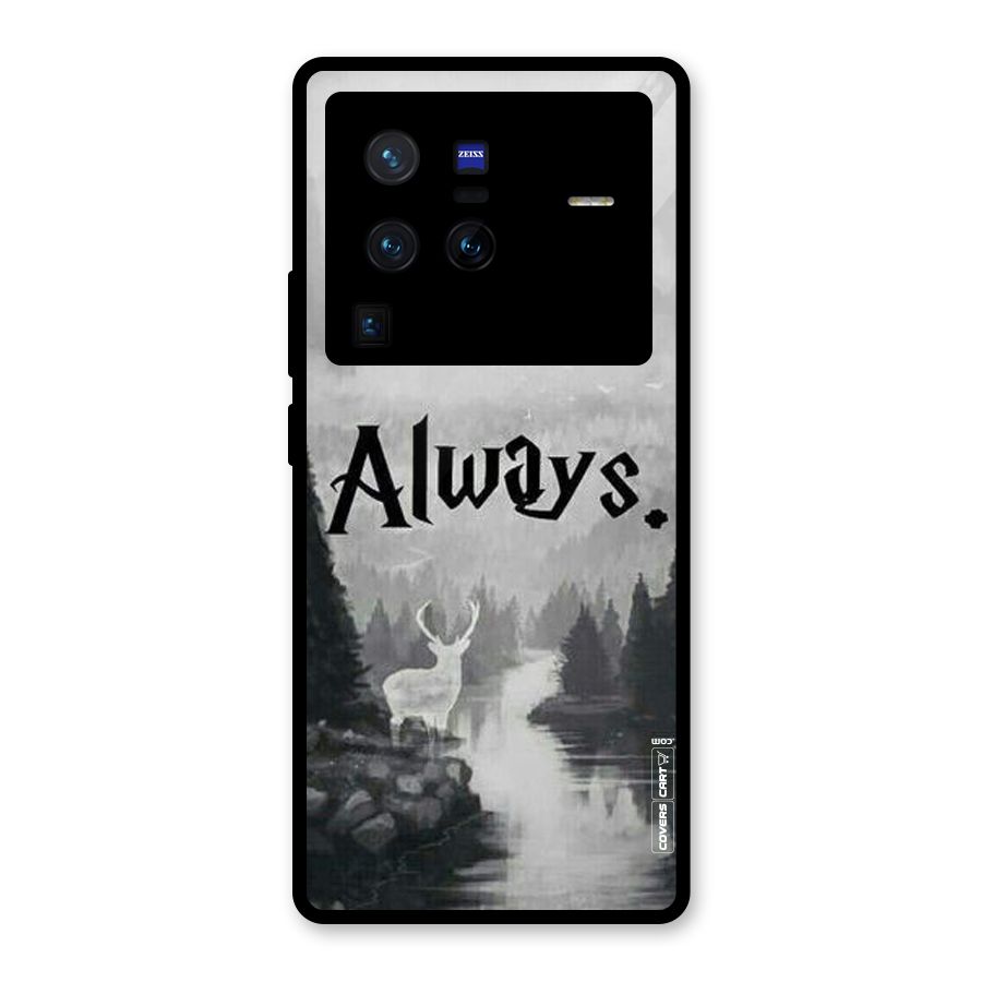 Invisible Deer Glass Back Case for Vivo X80 Pro