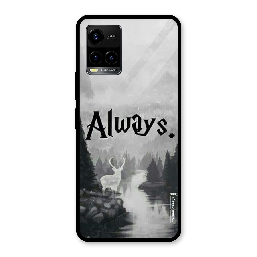 Invisible Deer Glass Back Case for Vivo Y21A