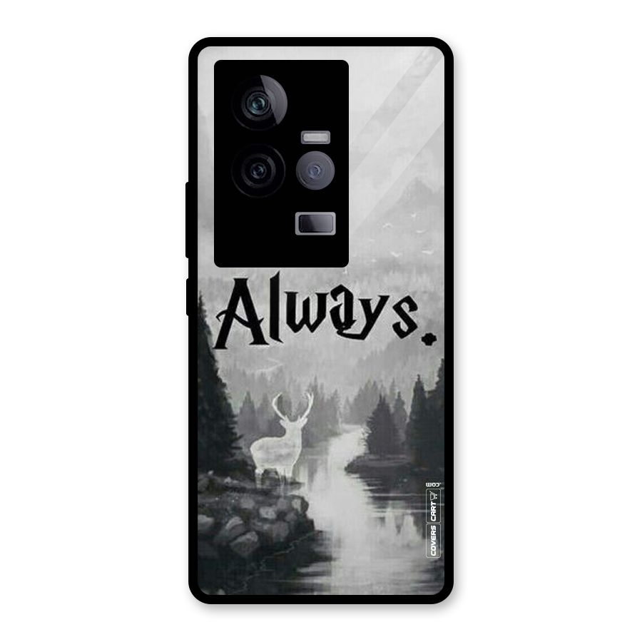 Invisible Deer Glass Back Case for Vivo iQOO 11 5G