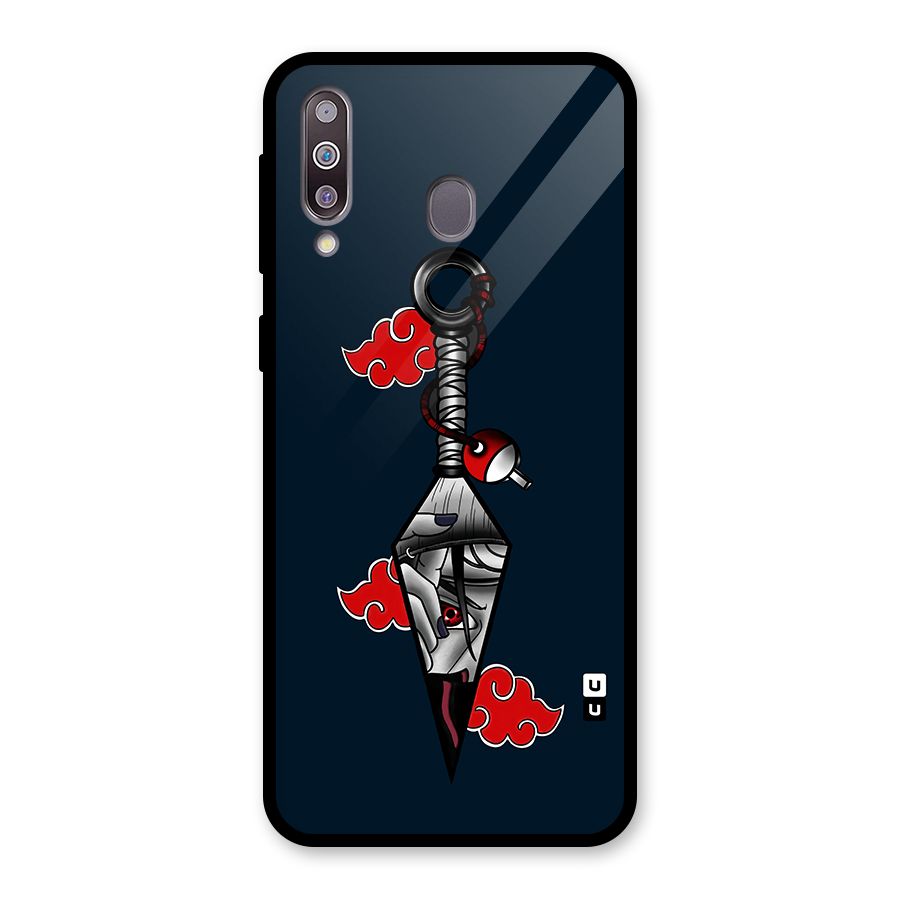 Itachi Kunai Naruto Glass Back Case for Galaxy M30