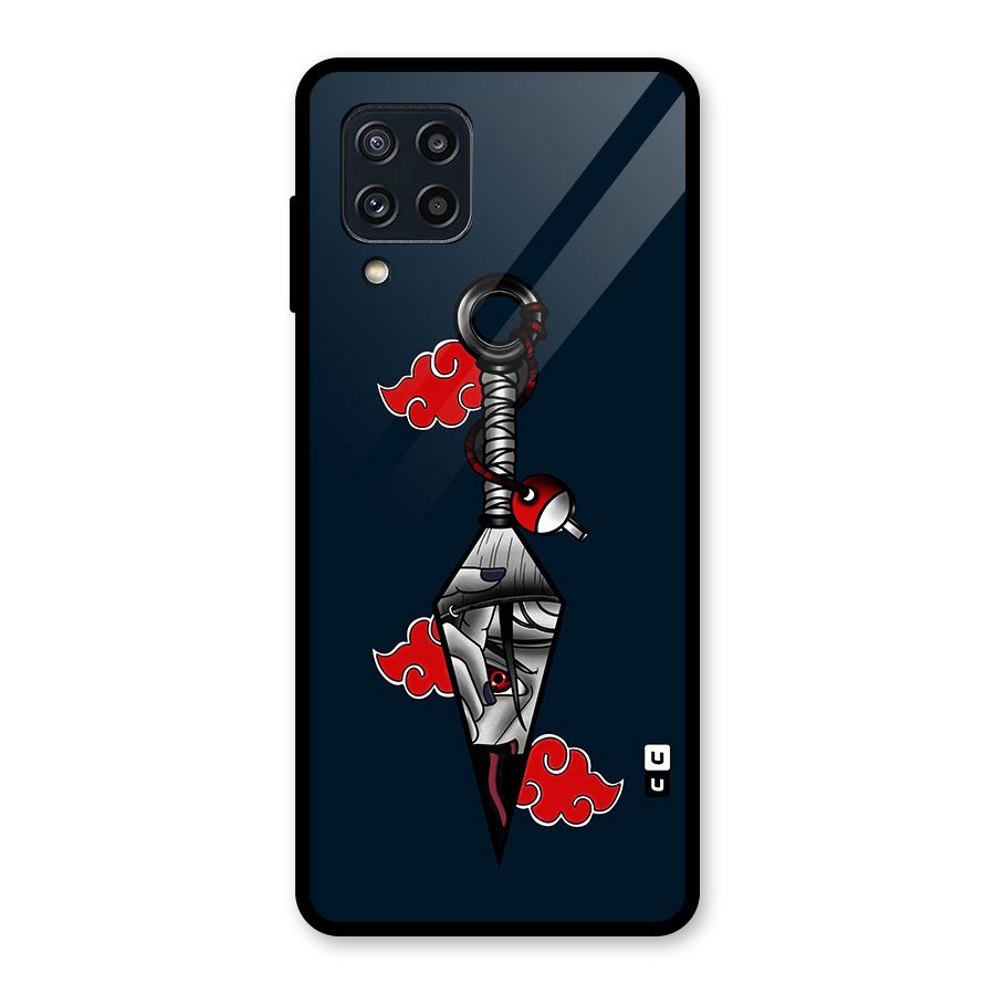 Itachi Kunai Naruto Glass Back Case for Galaxy M32