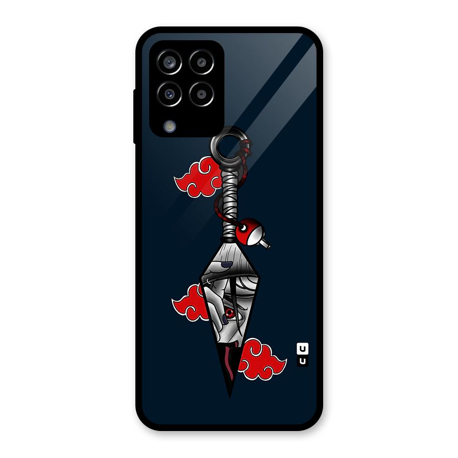 Itachi Kunai Naruto Glass Back Case for Galaxy M33
