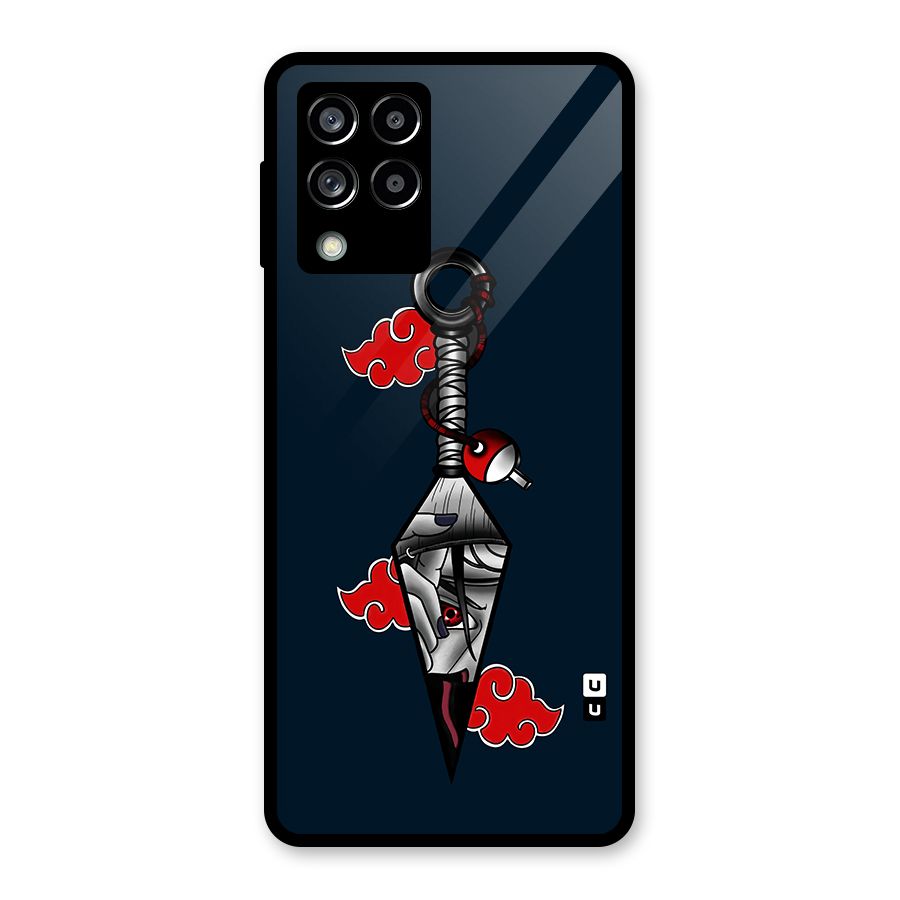 Itachi Kunai Naruto Glass Back Case for Galaxy M53 5G