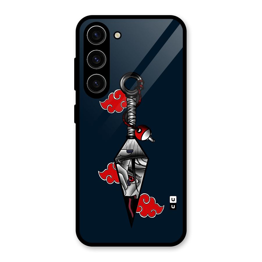 Itachi Kunai Naruto Glass Back Case for Galaxy S23