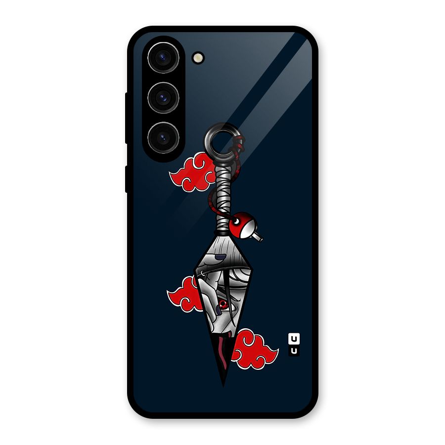 Itachi Kunai Naruto Glass Back Case for Galaxy S23 Plus