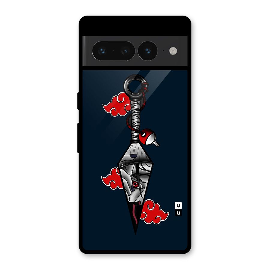 Itachi Kunai Naruto Glass Back Case for Google Pixel 7 Pro